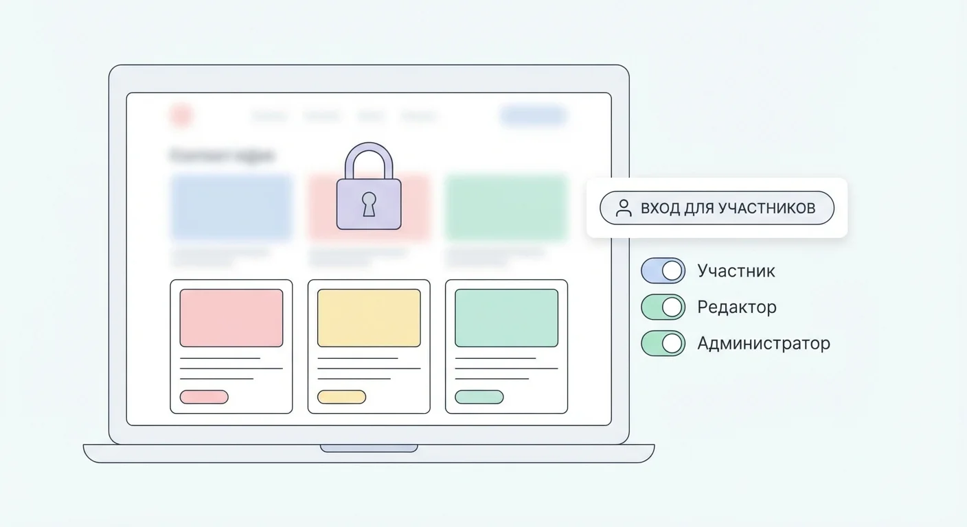 Сайты только для участников: простой способ защитить контент