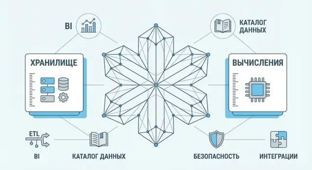 Snowflake: разделение хранения и вычислений и сила экосистемы