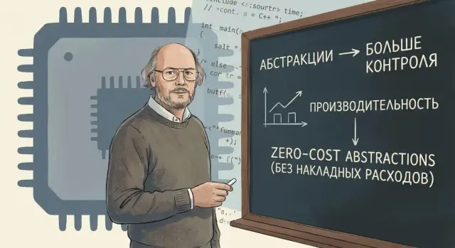 Страуструп и C++: ноль-стоимостные абстракции и скорость