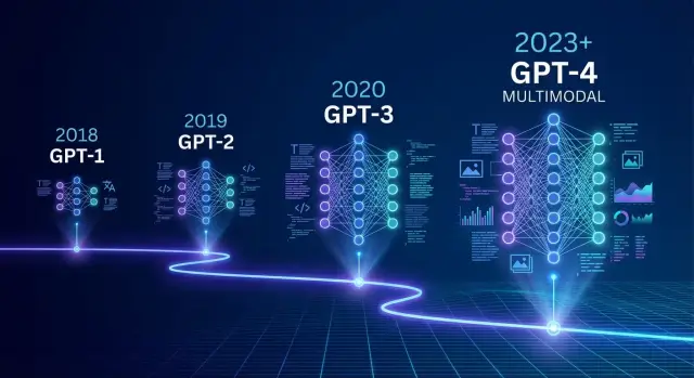 История развития моделей GPT: путь от GPT-1 до GPT-4 и дальше