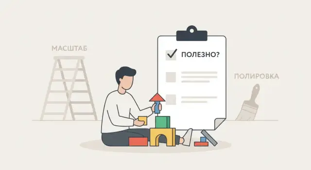 Как сделать полезный продукт до масштаба и идеального вида