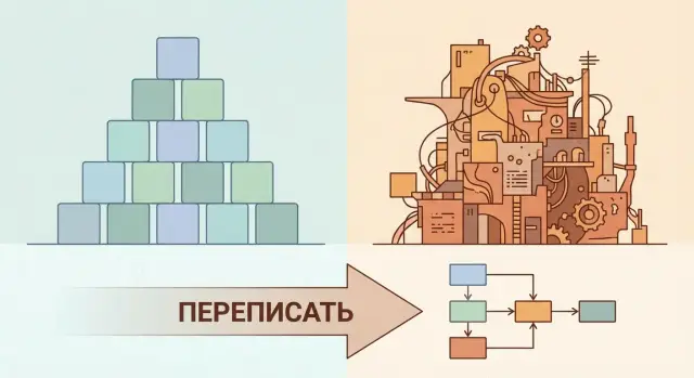 Почему ИИ-сгенерированные кодовые базы проще переписать