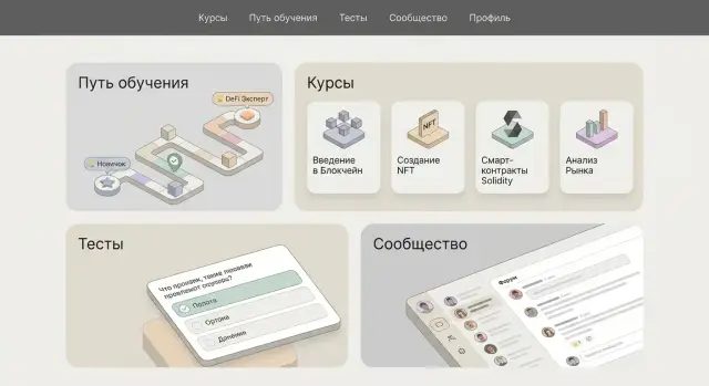 Как создать сайт для платформы обучения крипто и Web3