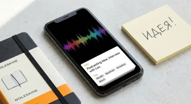 Как создать мобильное приложение для голосовых заметок и идей