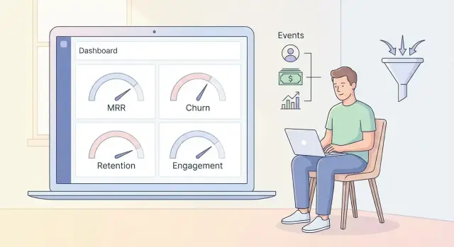 Веб‑приложение для SaaS: метрики, отток и вовлечённость