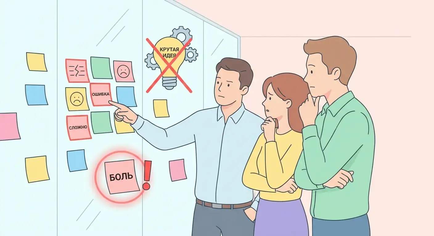 Как построить стартап на боли клиента, а не на «идее мечты»