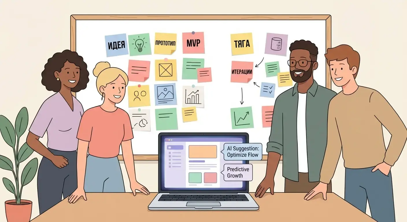 Вайб‑кодинг в стартапе: от идеи до первых метрик роста