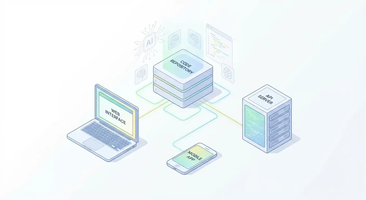 Как ИИ помогает одной кодовой базе для веба, мобильных и API