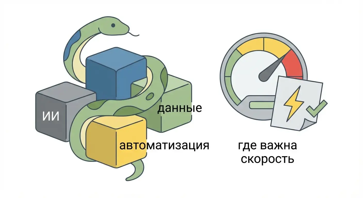 Почему Python лидирует в ИИ и данных — и где он тормозит