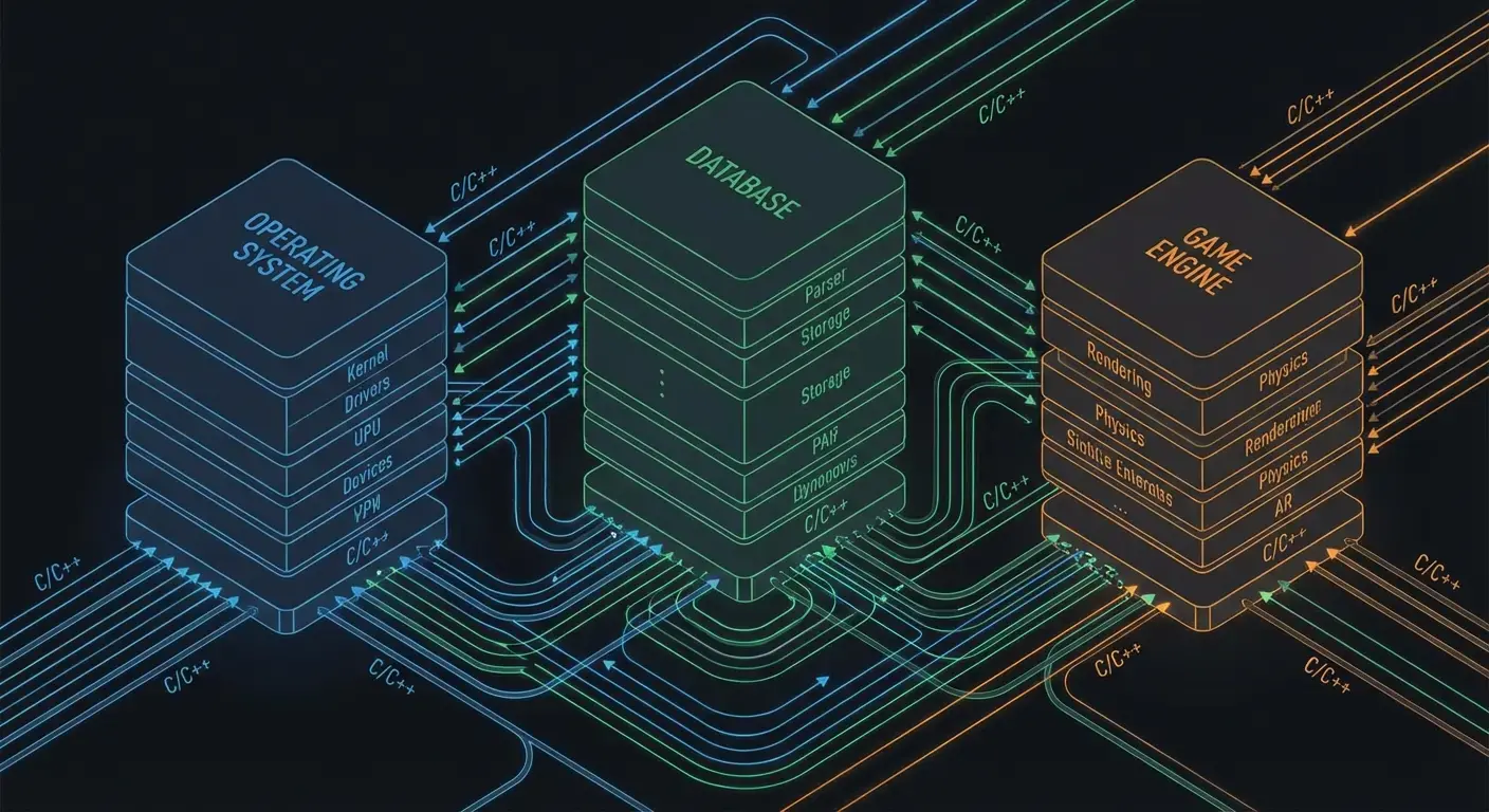 Почему C и C++ до сих пор лежат в основе ОС, БД и игр