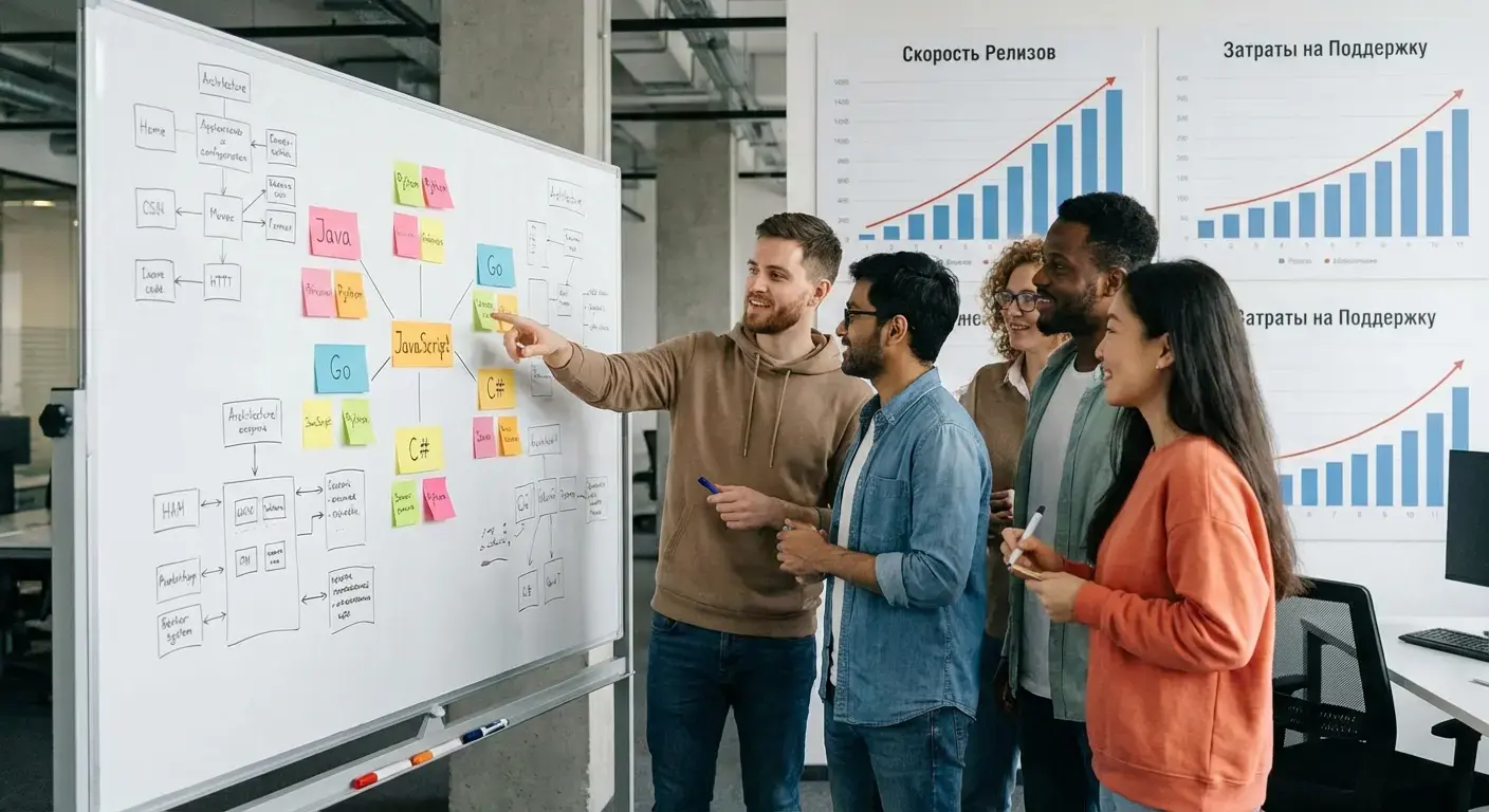 Как выбор языка влияет на найм, скорость команды и поддержку