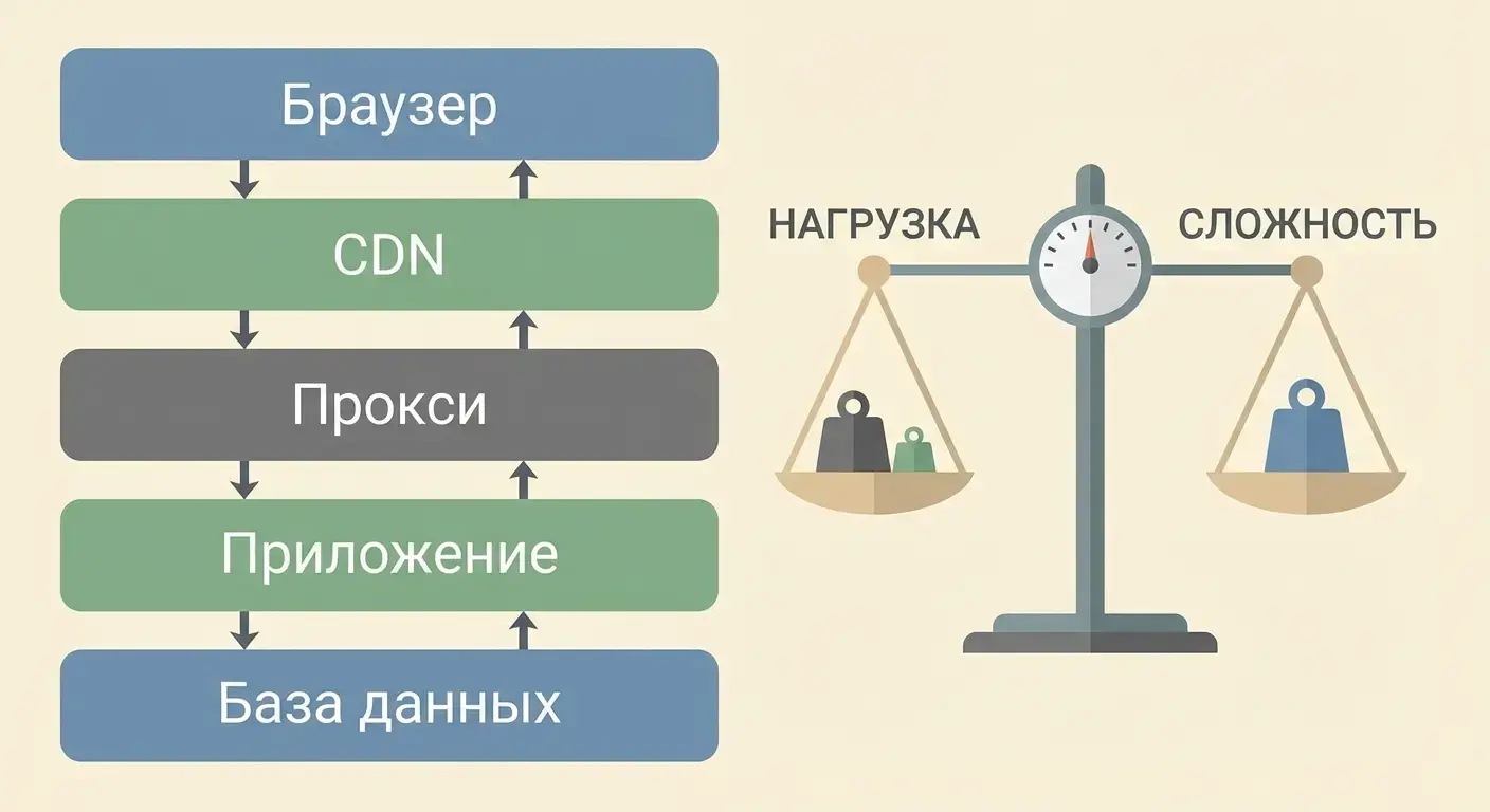 Слои кэширования: меньше нагрузки, больше сложности